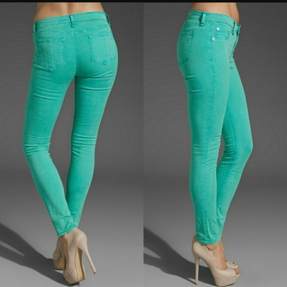 Rag & Bone Teal Stretch Jean Leggings - Size 31